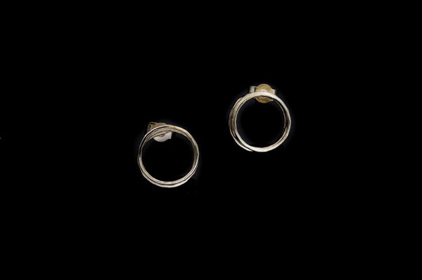 Doorus Stud Earrings – Sterling Silver – Lynsey de Burca 