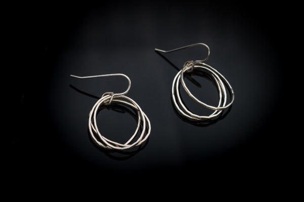 Doorus drop Earrings - Sterling Silver – Lynsey de Burca