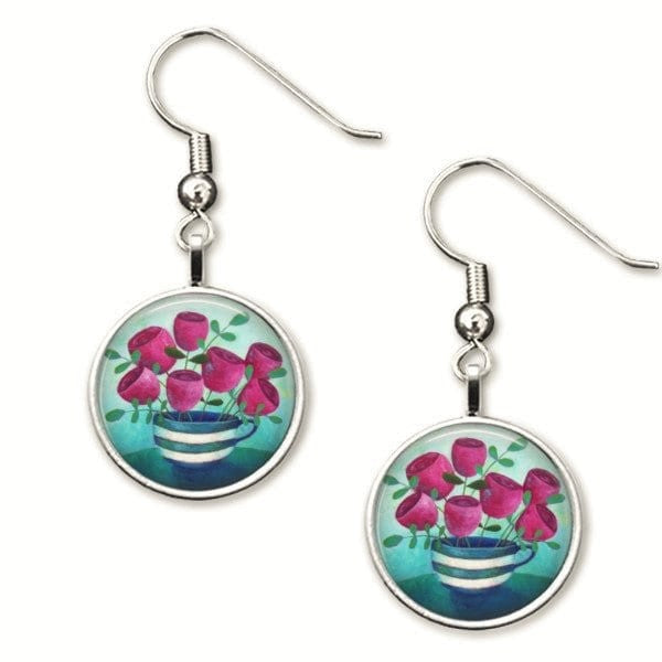 Drop Earrings Teacup - Amélie Gagné
