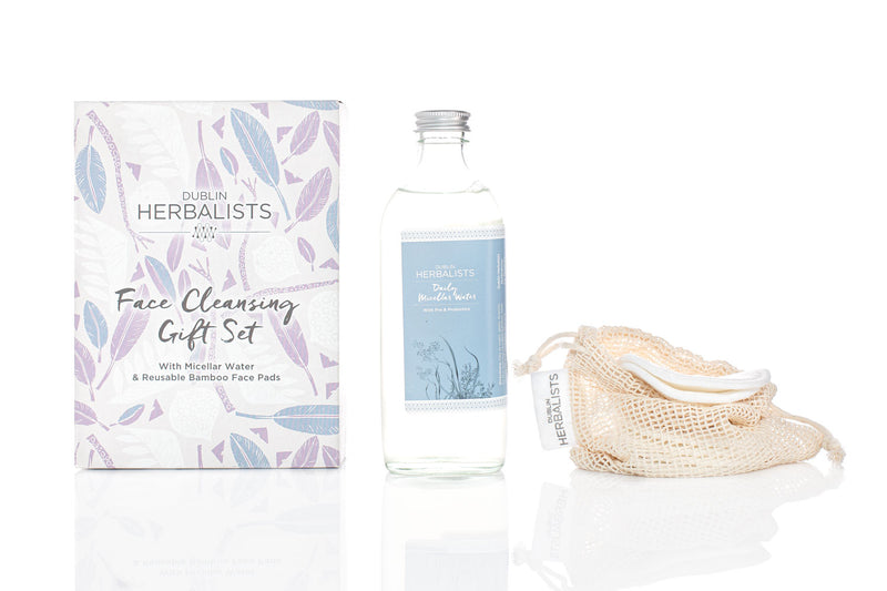 Face Cleansing Set – Daily Micellar Water & Bamboo Face Pads – Dublin Herbalists