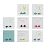 Fused Glass Stud Earrings - McGonigle Glass Studio - colours selection (2)