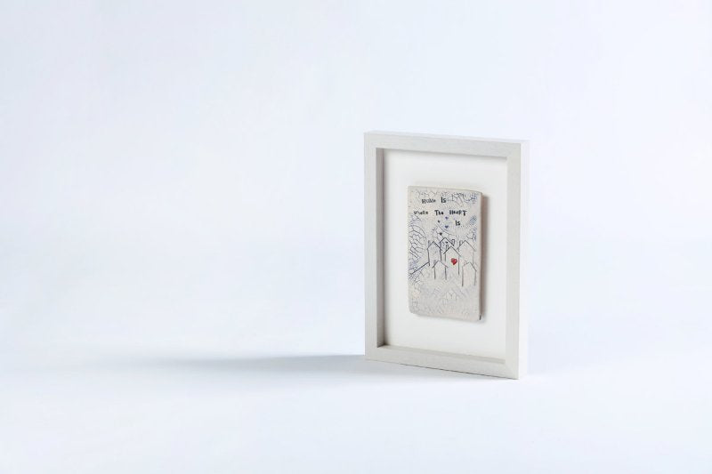 Home is where the heart is - Framed Tile - Sarah McKenna