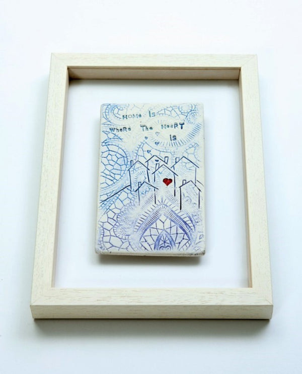 Home is where the heart is - Framed Tile - Sarah McKenna