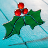 Holly Berry 3D Stained Glass Suncatcher – Ard aLume