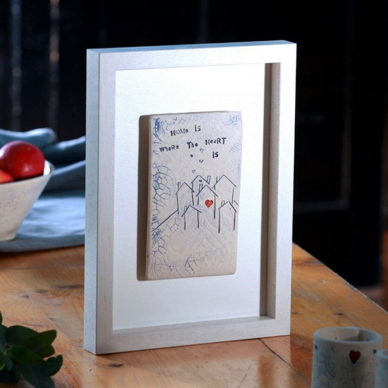 Home is where the heart is - Framed Tile - Sarah McKenna