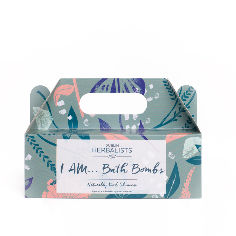 I AM ... Bath Bombs – 3 Blissful Bathtime Experience – Dublin Herbalists - with box