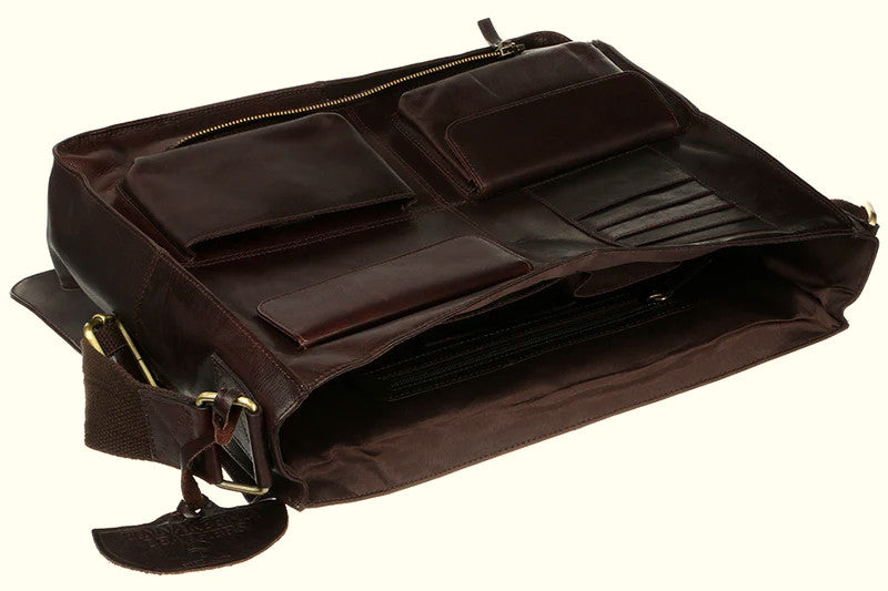 Large Satchel – Tinnakeenly Leathers - inside