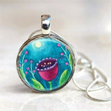 Medium Pendant Moon Flower -Amélie Gagné