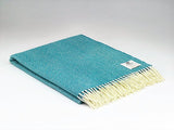 Merino lambswool Throw - Larkspur Herringbone - McNutt