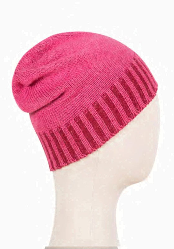 Plaited Tulip Hat - Lipstick - McKernan - side