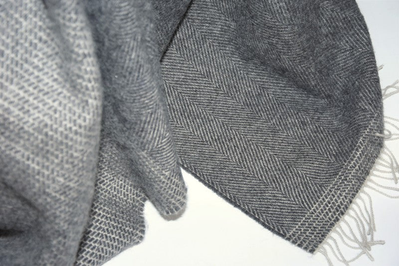 Pure Wool Throw – New York - McNutt of Donegal - border detail