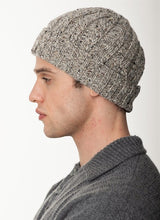 Ribbed Hat - Porridge - Fisherman Out of Ireland - side