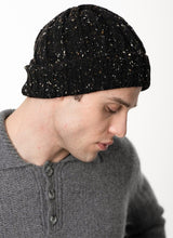 Ribbed Hat - Raven - Fisherman Out of Ireland - side