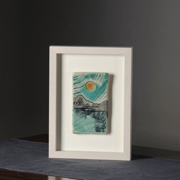 Scáth na gealaí - Moon shadow - Framed Tile - Sarah McKenna