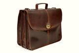 The Ballyjohnboy Briefcase – Tinnakeenly Leathers - side