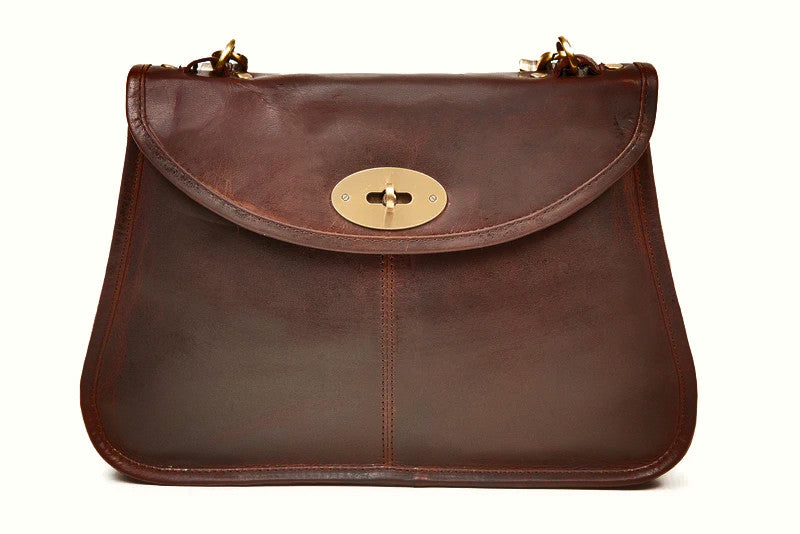 The Borris Bag – Brown – Tinnakeenly Leathers - front