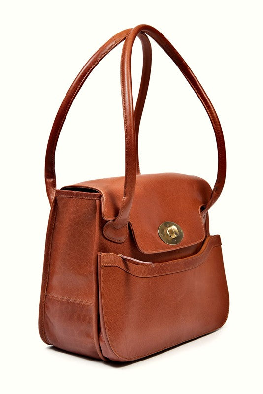 The Kilkenny Bag – Tan – Tinnakeenly Leathers - side