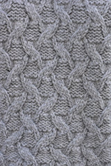 Turtleneck Cropped Aran Sweater – Dove – McConnell - detailing 