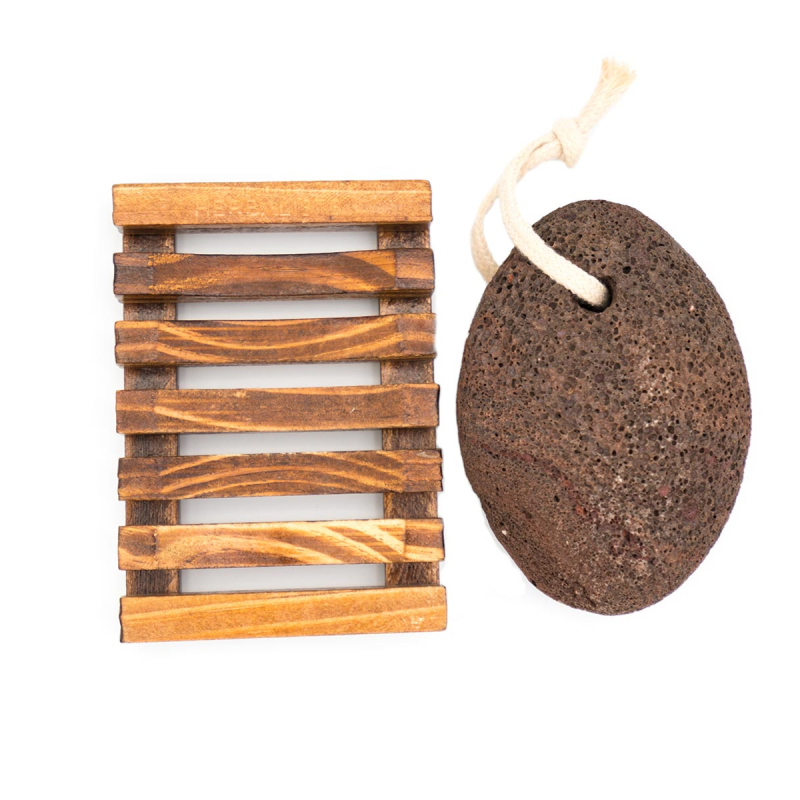 Vegan Body Care Gift Set – Dublin Herbalists - pumice stone and tray