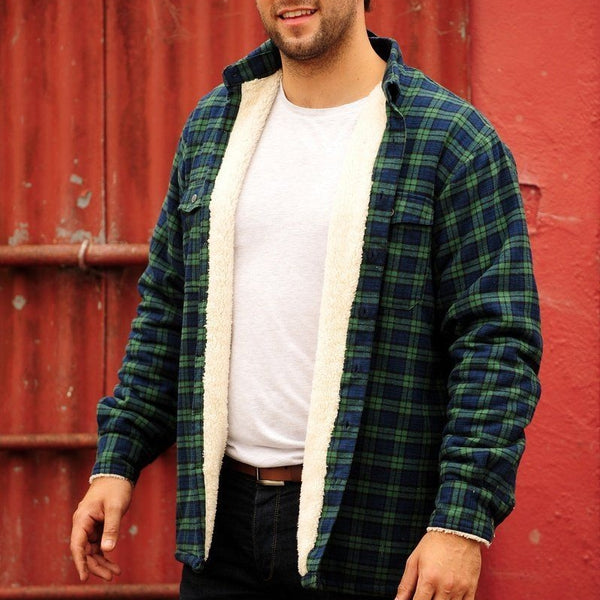 Wool lined flannel coat outlet