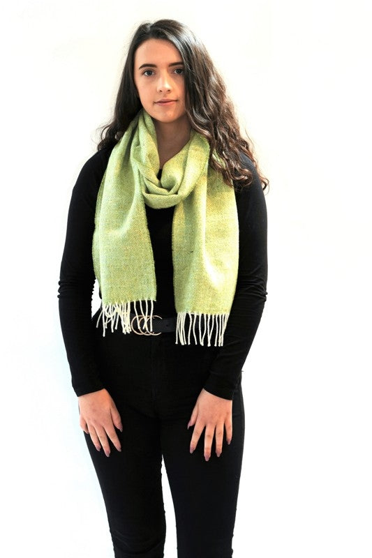Donegal Tweed Scarf - Lime - McNutt of Donegal