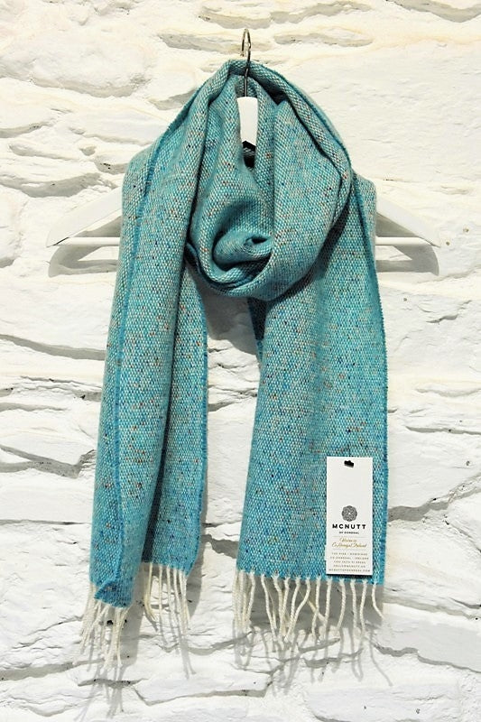 Donegal Tweed Scarf - Peacock - McNutt of Donegal