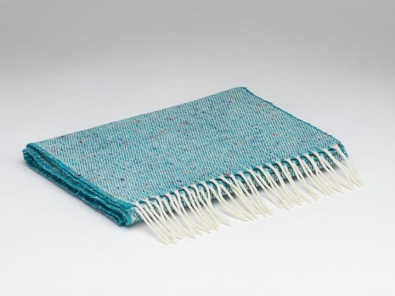 Donegal Tweed Scarf - Peacock - McNutt of Donegal