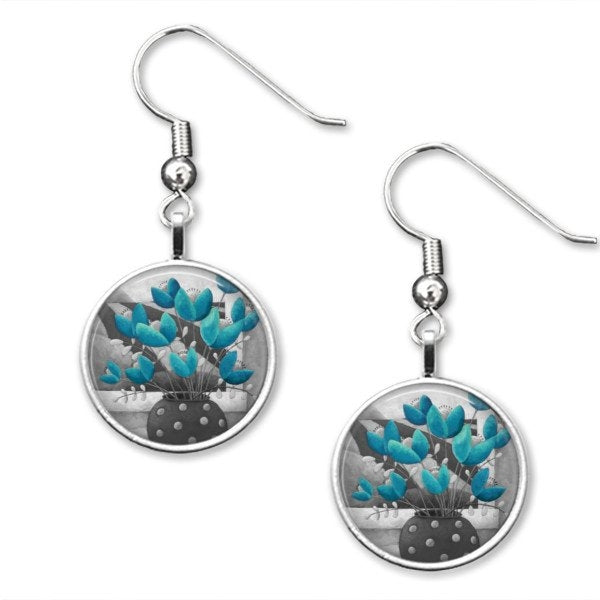 Drop Earrings – Colour Pop Blue – Amélie Gagné