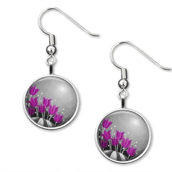 Drop Earrings – Colour Pop Purple – Amélie Gagné