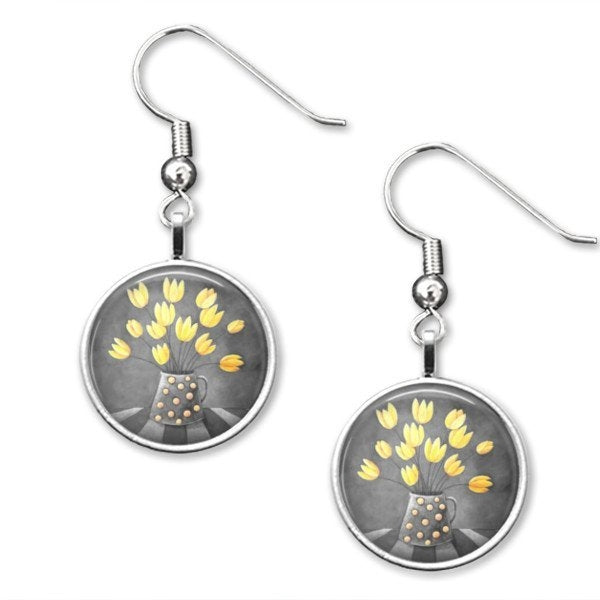 Drop Earrings – Colour Pop Yellow – Amélie Gagné