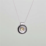 Full Moon Pendant - Sterling Silver and 9ct Gold – Simon Barber