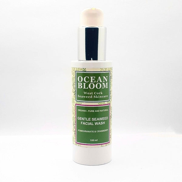 Gentle Seaweed Facial Wash - Pomegranate and Cranberry Fragrance - Ocean Bloom