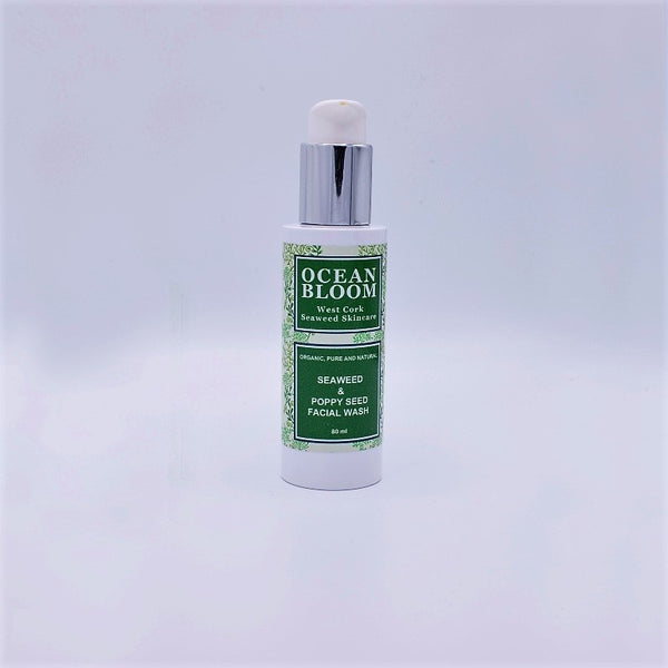 Gentle Seaweed Facial Wash - Pomegranate and Cranberry Fragrance - Ocean Bloom 