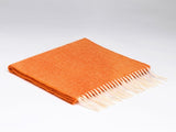 Herringbone Lambswool Scarf - Orange - McNutt of Donegal