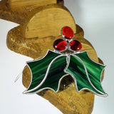 Holly Berry - 3D Stained Glass Suncatcher – Ard aLume
