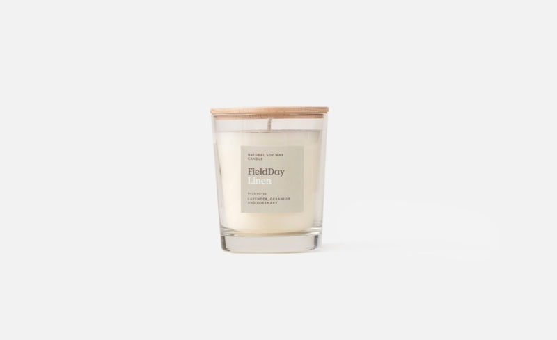 Linen Large Candle – Field Day