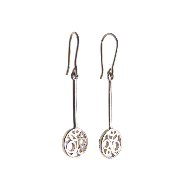 Long Flow Drop Earrings - Sterling Silver – Miriam Wade