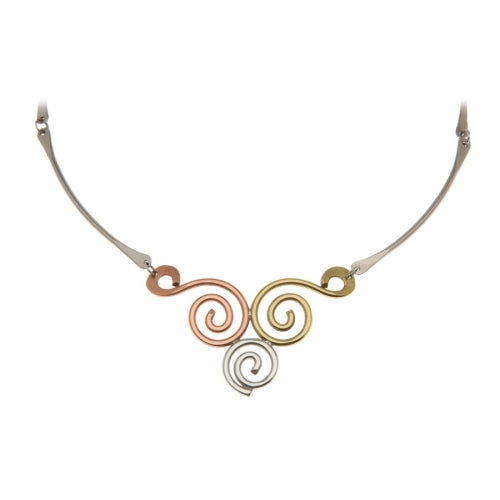 Triskele Necklace - Mixed Metals - Kieran Cunningham