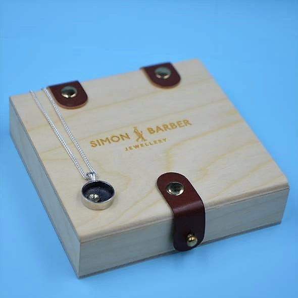 Moonlight Pendant - Sterling Silver and 9ct Gold – Simon Barber - with box