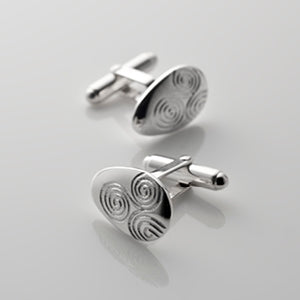 Newgrange cufflinks - Declan Killen - sterling silver