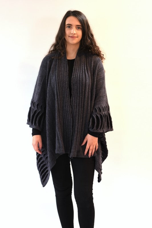 Oceanwave Cardigan - Charcoal - McConnell 