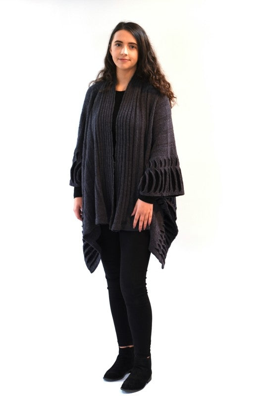 Oceanwave Cardigan - Charcoal - McConnell