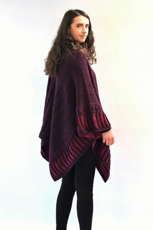 Oceanwave Cardigan - Mulberry - McConnell