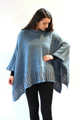 Oceanwave Poncho Sweater - Petrel - McConnell 