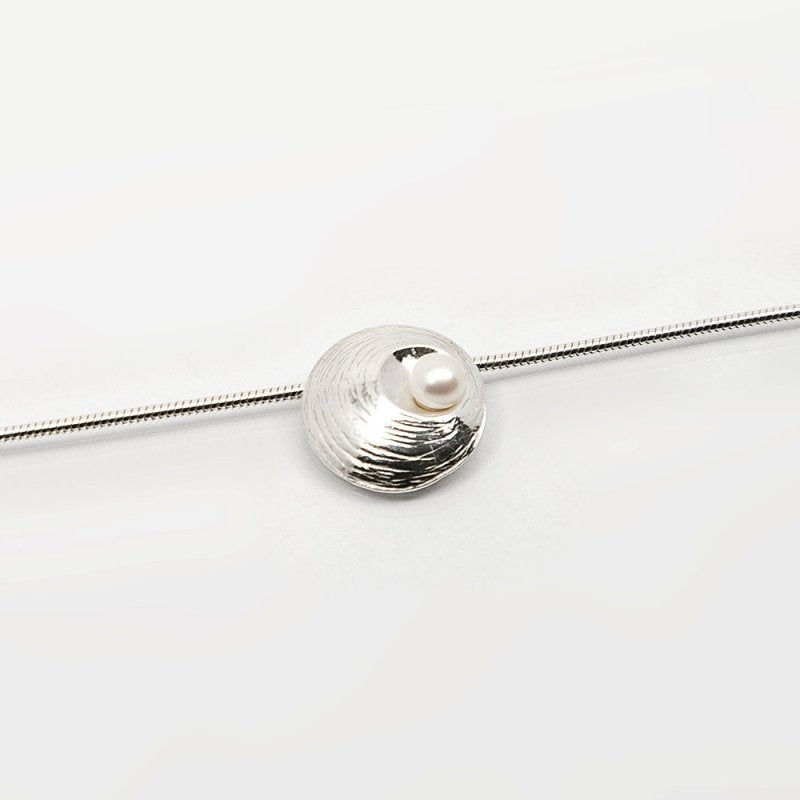 Oyster Pearl - Small Pendant - Sterling Silver & Pearl - Martina Hamilton