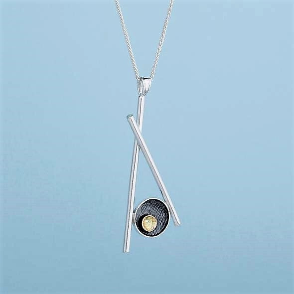 Pick Me Up Pendant - Sterling Silver and 9ct Gold – Simon Barber