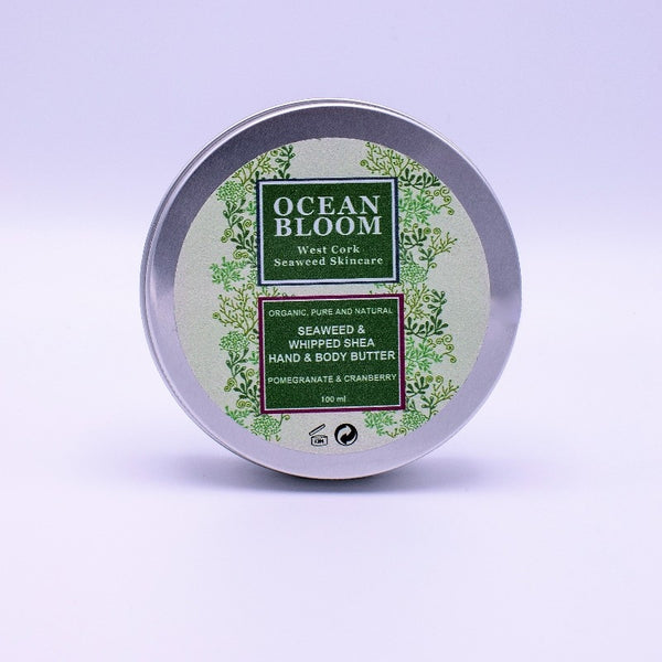 Seaweed and Whipped Shea Hand and Body Butter – Pomegranate and Cranberry Fragrance - Ocean Bloom 