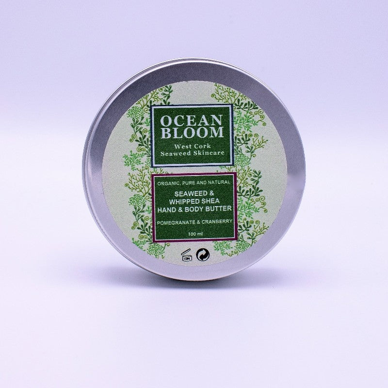 Seaweed and Whipped Shea Hand and Body Butter – Pomegranate and Cranberry Fragrance - Ocean Bloom 