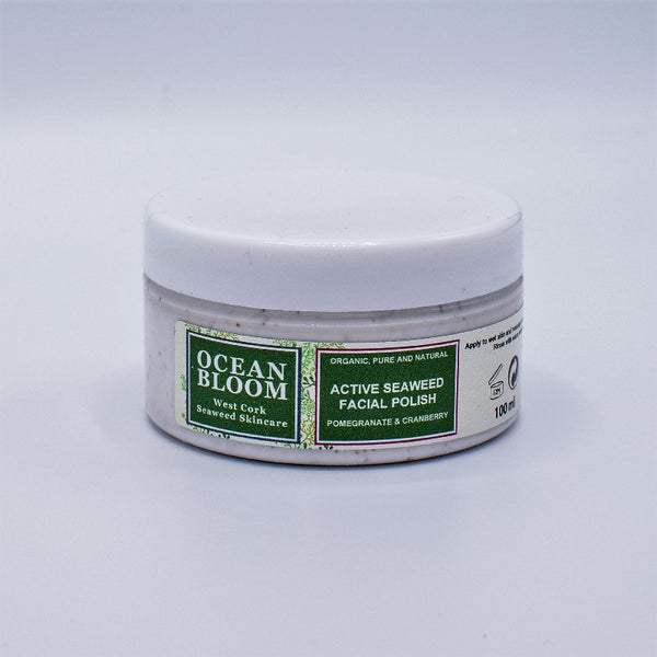 Seaweed Facial Polish – Pomegranate and Cranberry Fragrance - Ocean Bloom 