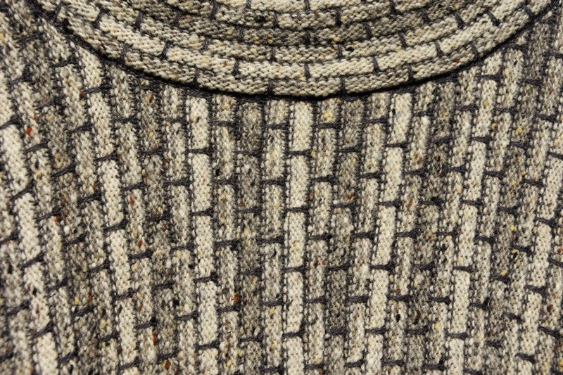 Lambswool Sweater “The Blasket” - Silver-  Aíne Knitwear